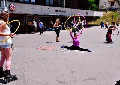 Hoopdance Hungary flashmob 3.